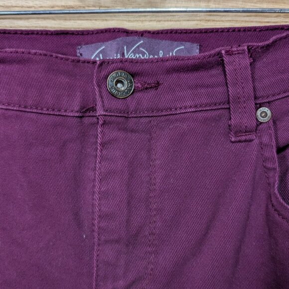Gloria Vanderbilt Amanda Purple High-Waisted Pants Size 8P - Picture 6 of 12
